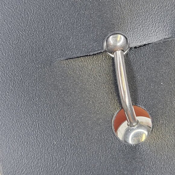 Red Navel Ring Belly Button Piercing Jewelry - Picture 5 of 5